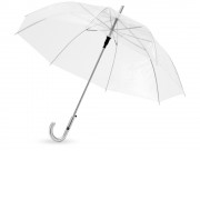 Зонт-трость Клауд полуавтоматический 23, прозрачный (Р)