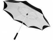 Прямой зонтик Yoon 23 с инверсной раскраской, белый