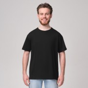 Футболка унисекс KRIS, 100% хлопок, 150 гр., черная, размер XXL