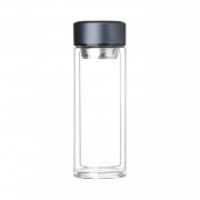 Бутылка стеклянная с двойными стенками Aravia, синяя